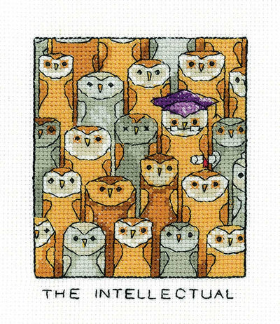 The Intellectual  Cross Stitch Kit Heritage Crafts