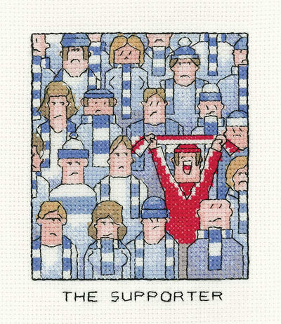 The Supporter  Cross Stitch Kit Heritage Crafts