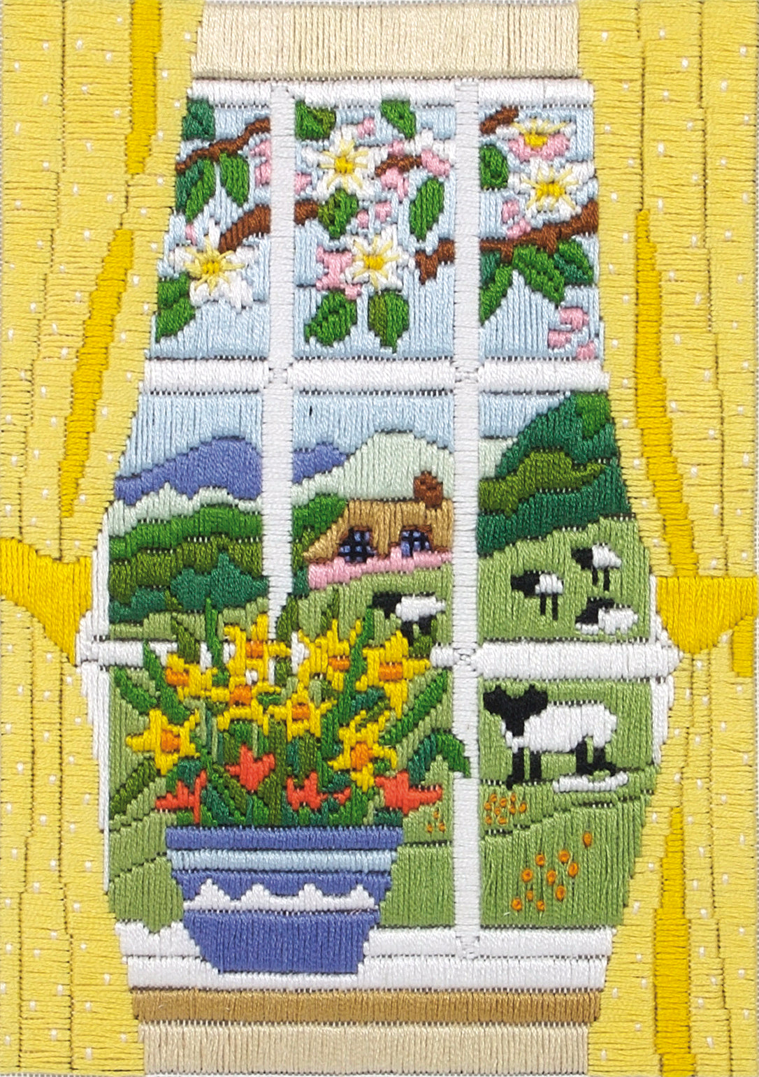 Spring Through The Window Long Stitch Kit - Anchor