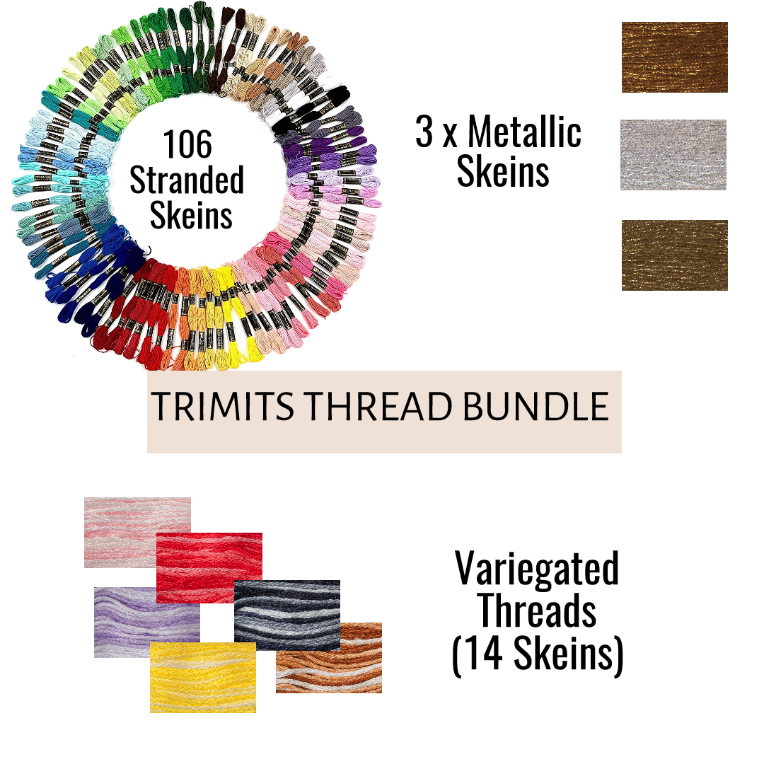 Trimits Stranded Cotton Thread Bundle 123 Skeins