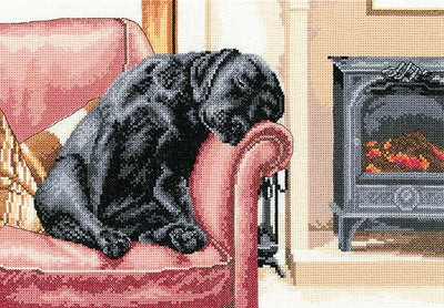 After the Walk by Villager Jim Cross Stitch Kit Heritage Crafts (Evenweave)