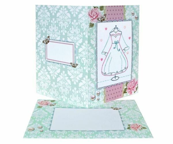 Wedding Card Embroidery Kit Anchor SALE