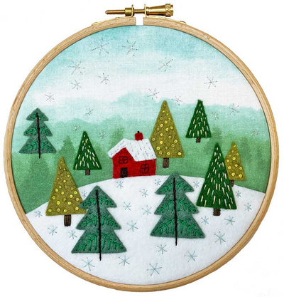 Cottage In The Woods Felt Embroidery Kit ~ Bothy Threads