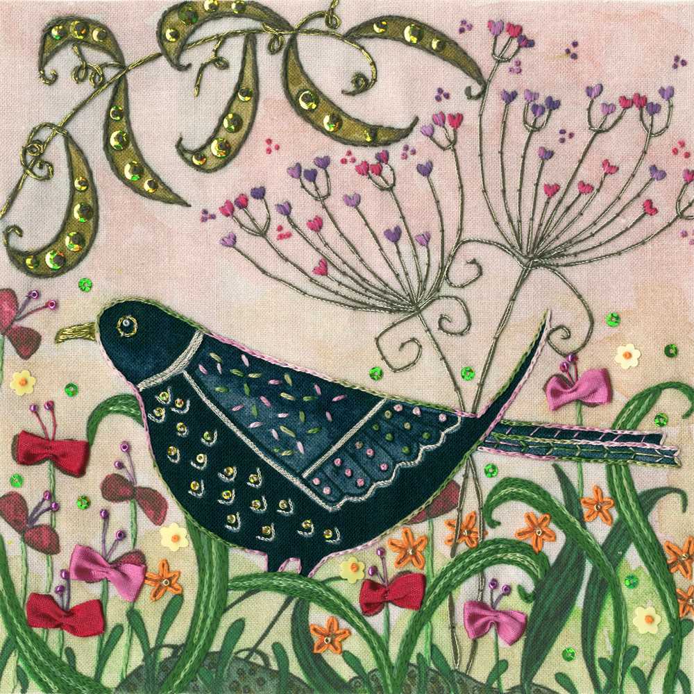 Blackbird Bothy Threads Embroidery Kit