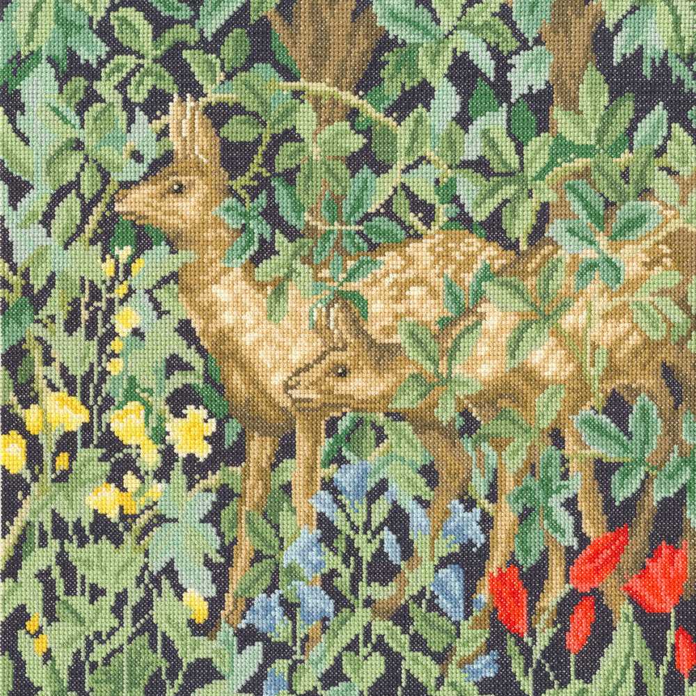 Bothy Threads Cross Stitch Kit Greenery Deer