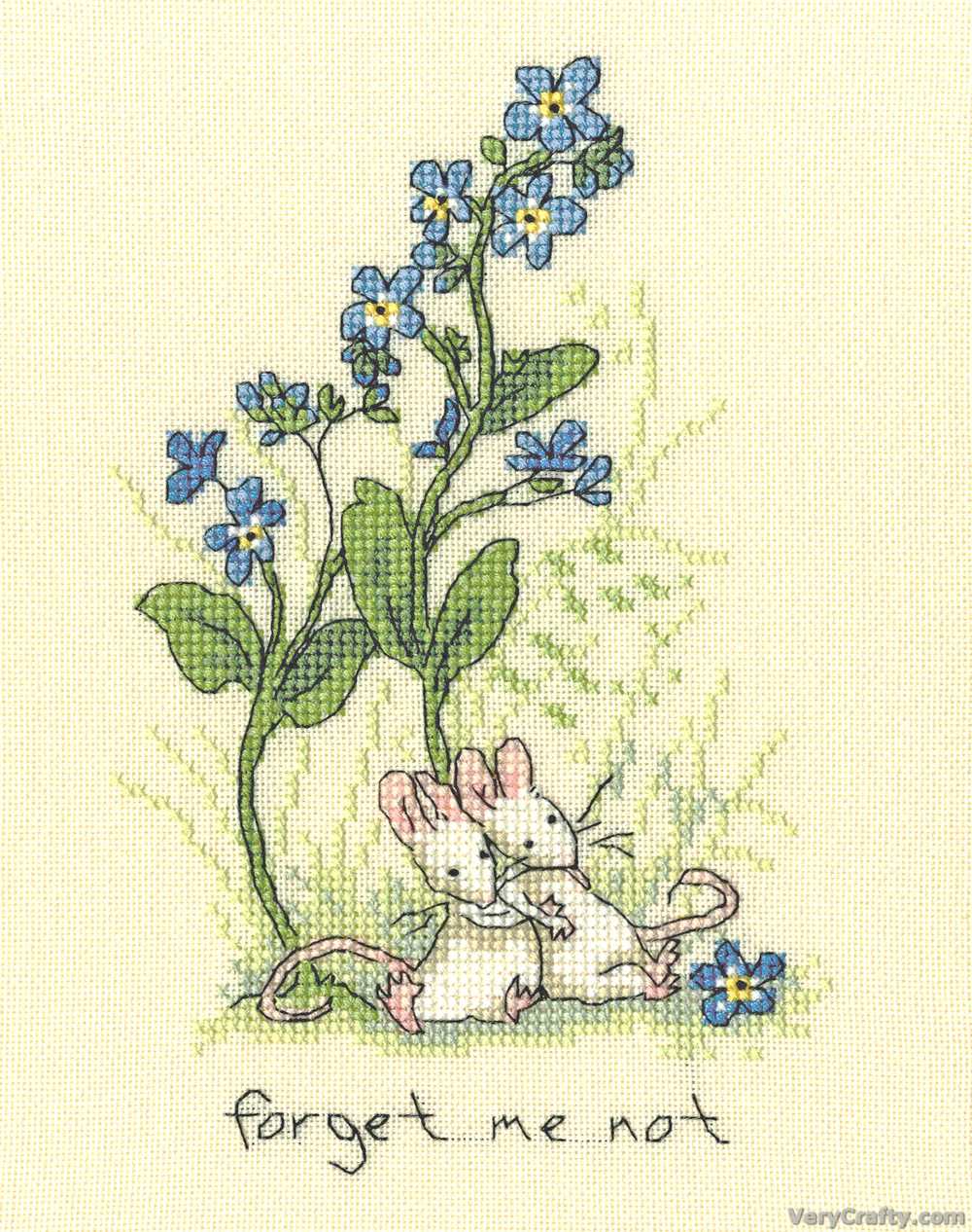 Bothy Threads Forget Me Not Cross Stitch Kit