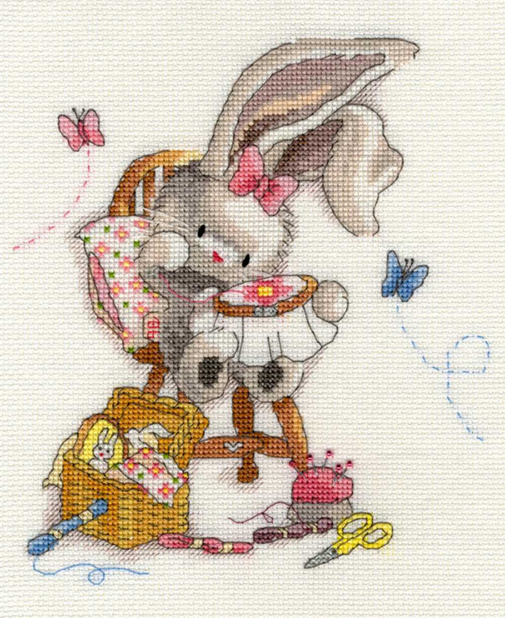 Bebunni - Sewn With Love - Cross Stitch Kit from Bothy Threads