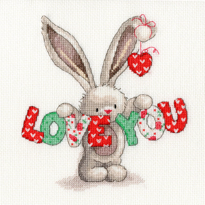 Bebunni - Love You Birth Sampler Cross Stitch Kit by Bothy Threads