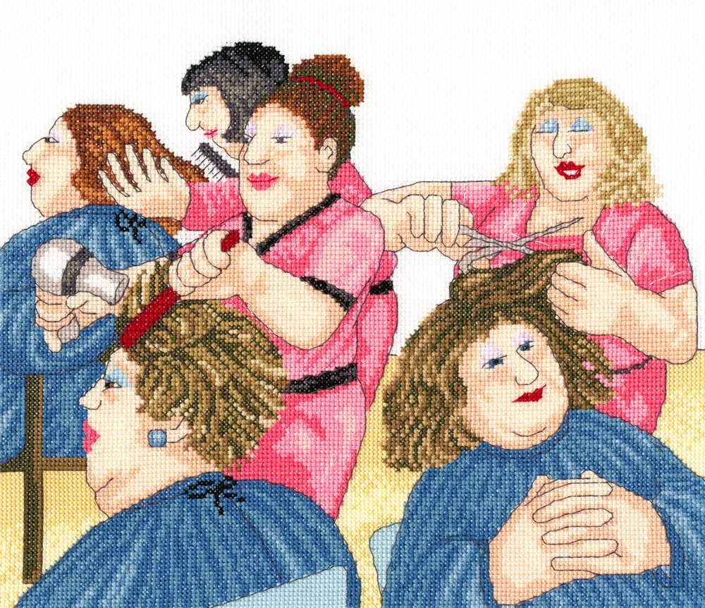 Bothy Threads Hair With Flair Beryl Cook Counted Cross Stitch Kit