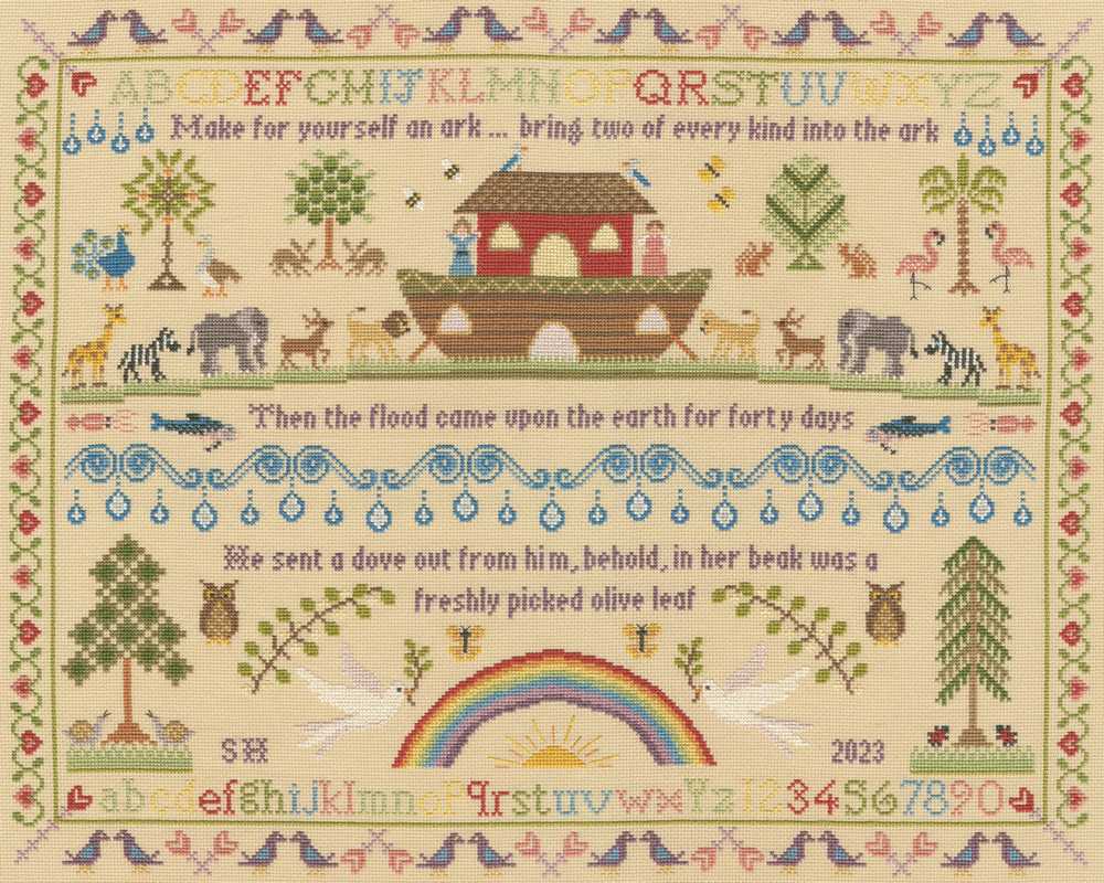 Heirloom Noah's Ark Cross Stitch Kit - Bothy Threads