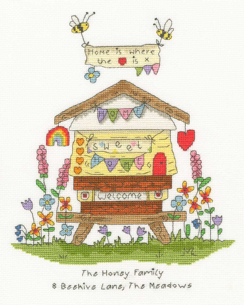 Bee Home  Cross Stitch Kit - Bothy Threads