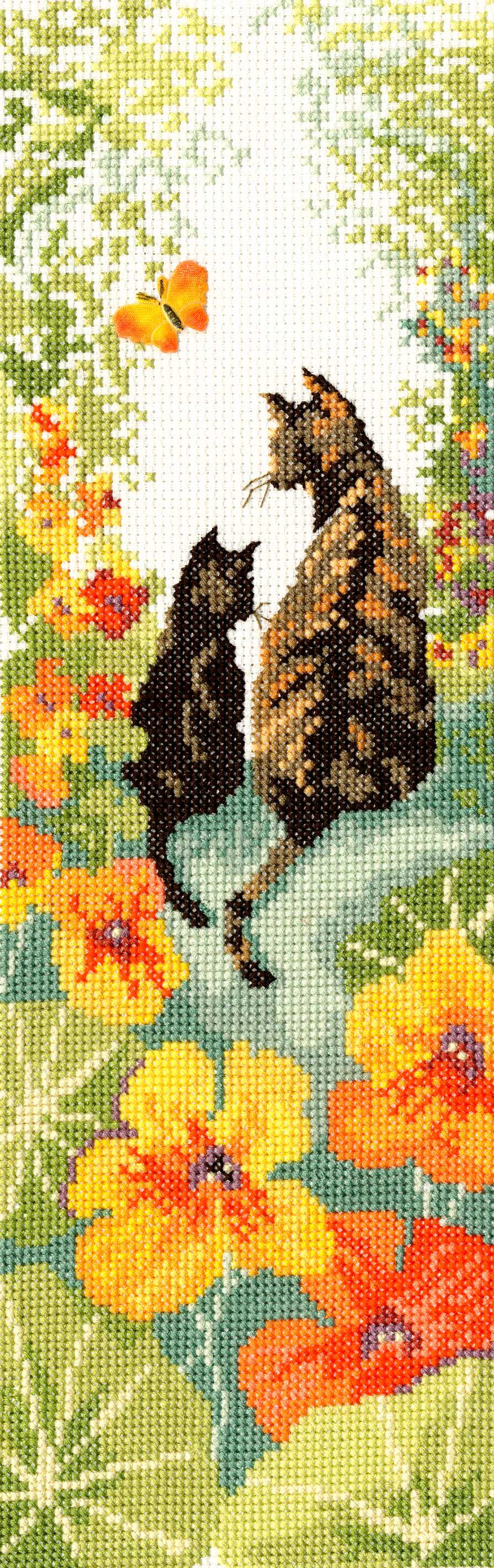 Follow Me 1 Cats Cross Stitch Kit From Bothy Threads