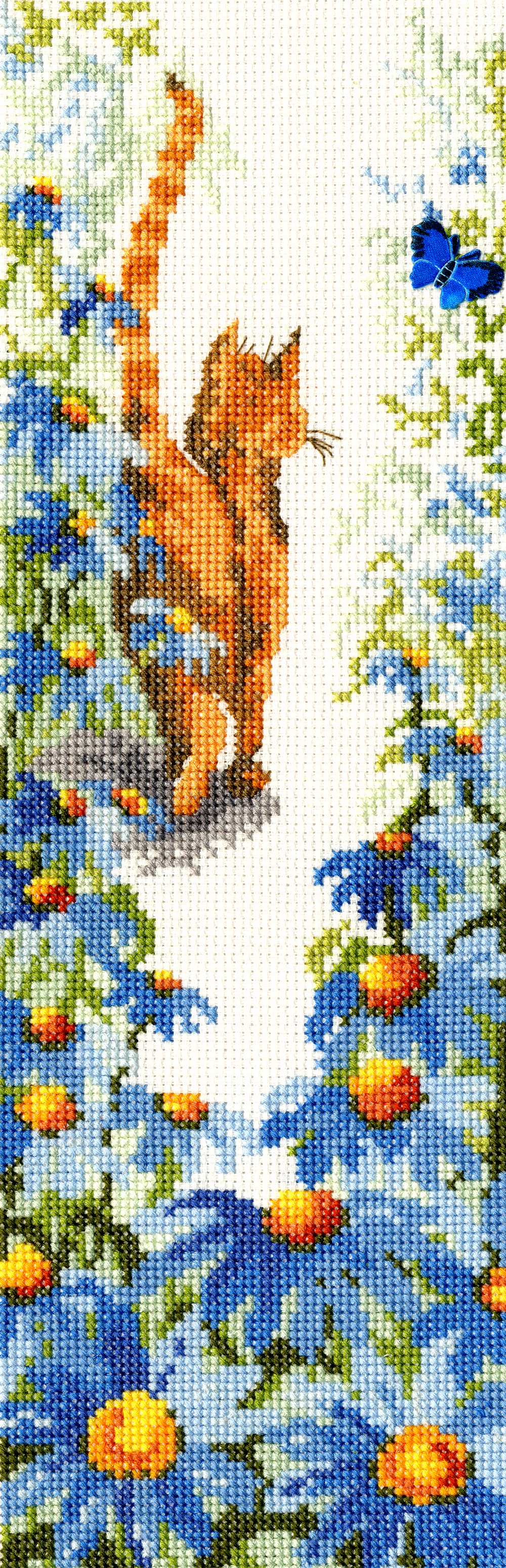 Follow Me 2 Cats Cross Stitch Kit From Bothy Threads