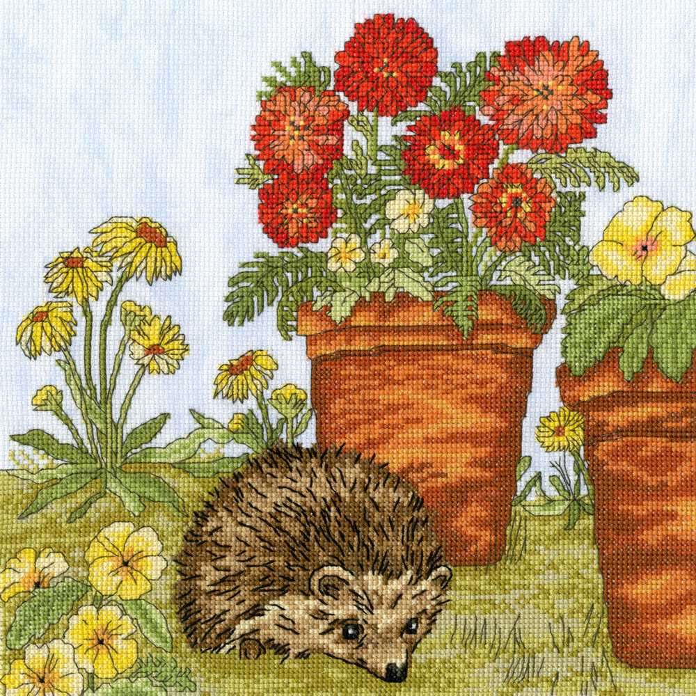 Bothy Threads Potted Garden  Cross Stitch Kit