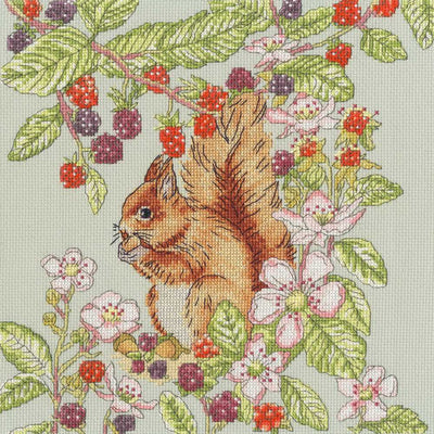 Bothy Threads Cross Stitch Kit Bramble Garden