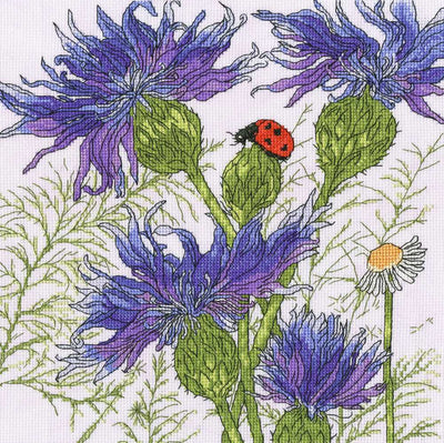 Bothy Threads Cross Stitch Kit Cornflower Garden