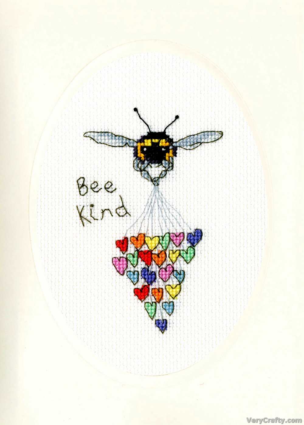 Bothy Threads Bee Kind Card Cross Stitch Kit