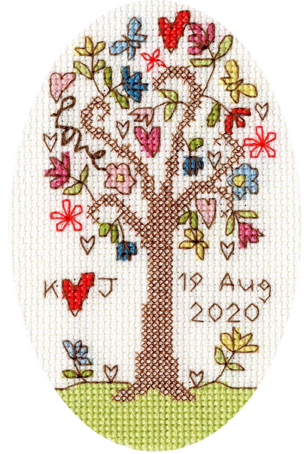 Sweet Tree Card - Counted Cross Stitch Greetings Card Kit From Bothy Threads