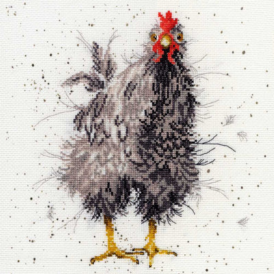 Curious Hen Counted Cross Stitch Kit by Hannah Dale of Wrendale Designs