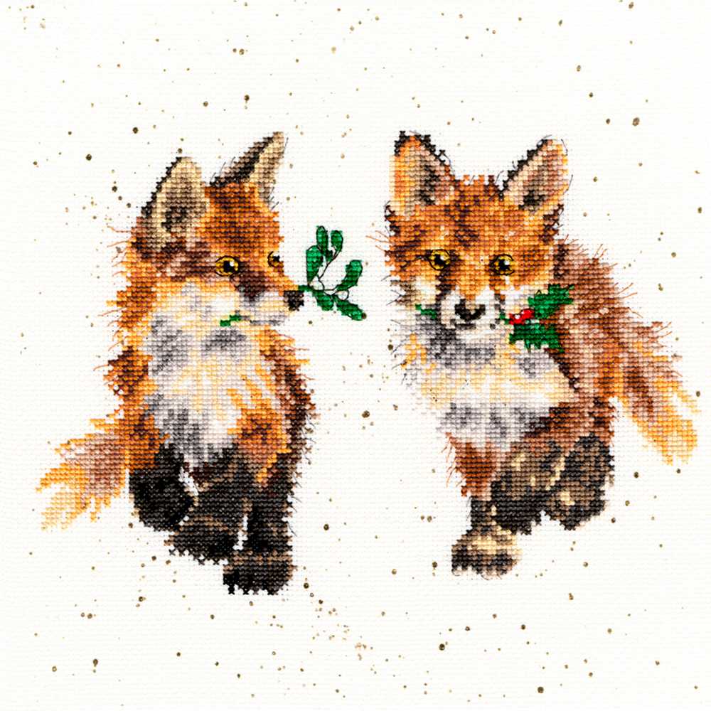 Glad Tidings - Foxes Counted Cross Stitch Kit by Hannah Dale of Wrendale Designs *(EVENWEAVE)*