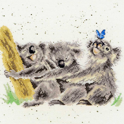 Three of a Kind - Koala Bears Counted Cross Stitch Kit by Hannah Dale of Wrendale Designs *(EVENWEAVE)*