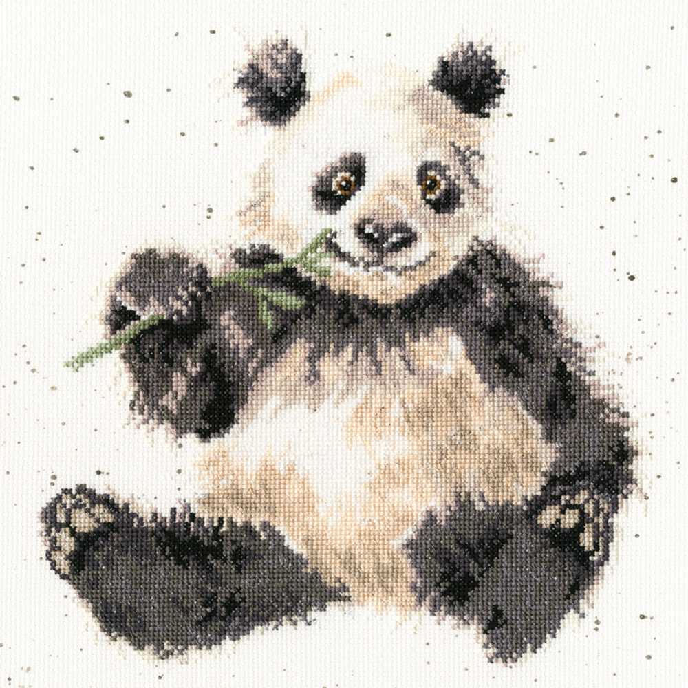 Bamboozled - Panda Counted Cross Stitch Kit by Hannah Dale of Wrendale Designs *(EVENWEAVE)*