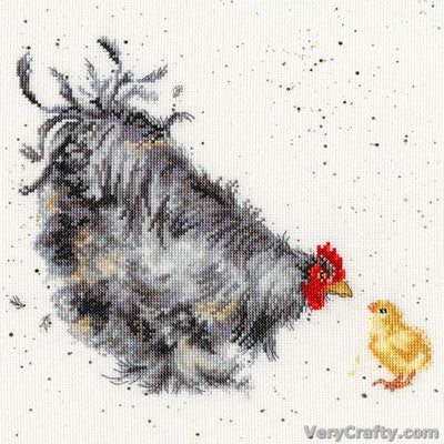 Mother Hen -  Counted Cross Stitch Kit by Hannah Dale of Wrendale Designs *(EVENWEAVE)*