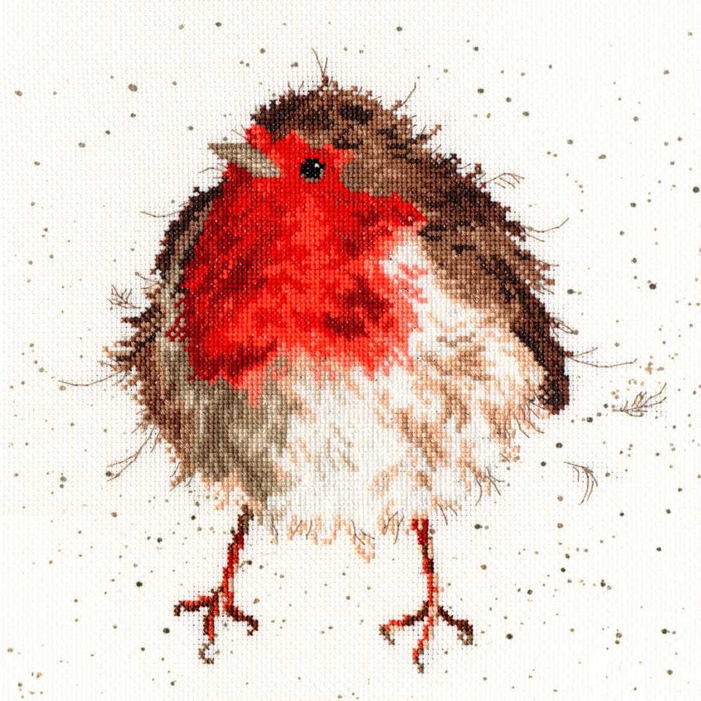 Jolly Robin - Birds Counted Cross Stitch Kit by Hannah Dale of Wrendale Designs *(EVENWEAVE)*