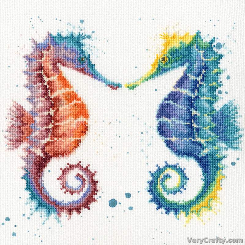 Shell We Dance? Counted Cross Stitch Kit by Hannah Dale of Wrendale Designs *(EVENWEAVE)*