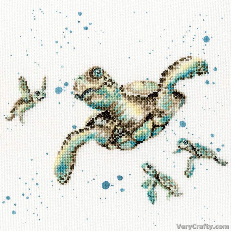 Swimming School Counted Cross Stitch Kit by Hannah Dale of Wrendale Designs *(EVENWEAVE)*