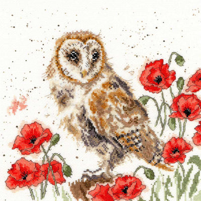 The Lookout - Owl Counted Cross Stitch Kit by Hannah Dale of Wrendale Designs