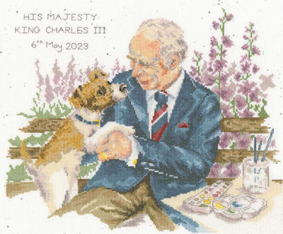 His Majesty The King Bothy Threads Cross Stitch Kit