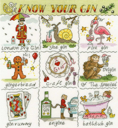 Bothy Threads Know Your Gin Cross Stitch Kit
