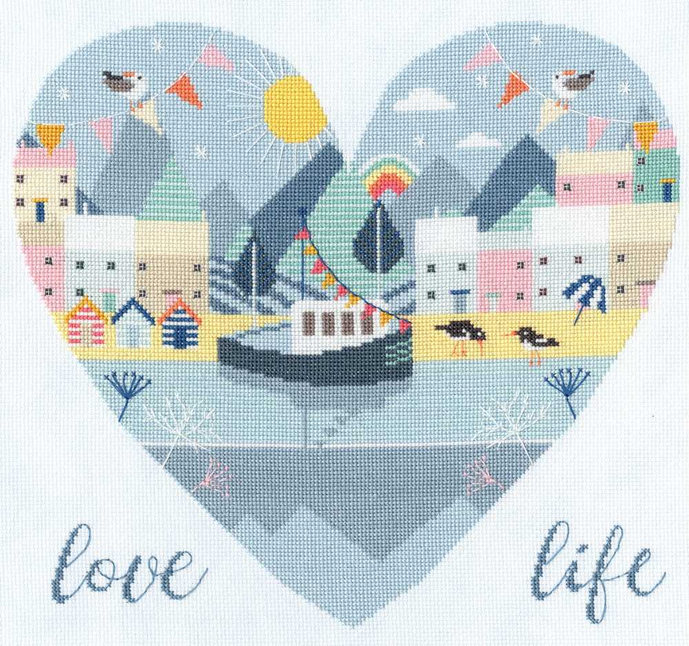Bothy Threads Love Life Counted Cross Stitch Kit