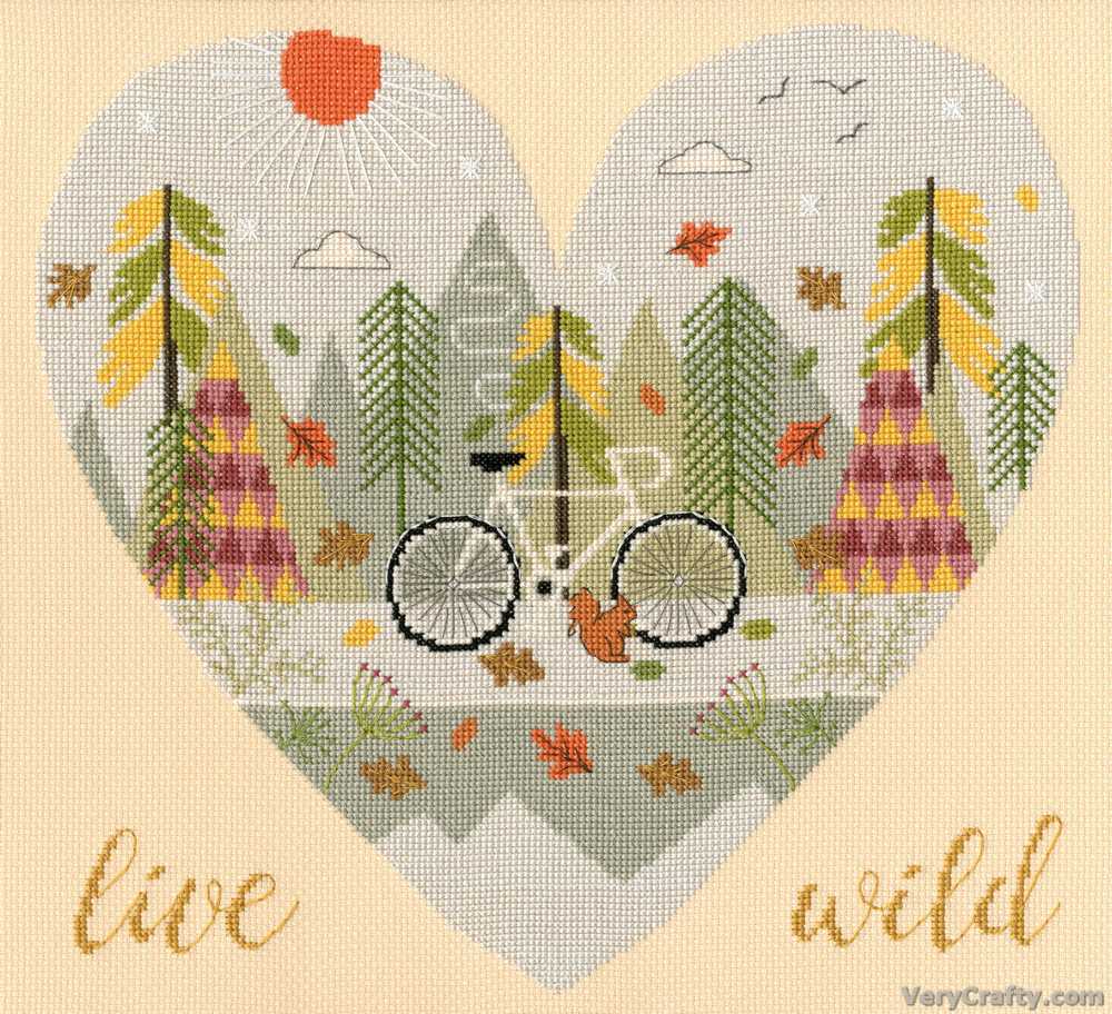 Bothy Threads Live Wild Cross Stitch Kit