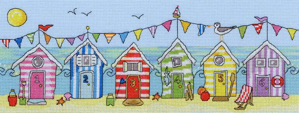 Beach Hut  Fun - Counted Cross Stitch Kit from Bothy Threads