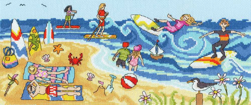 Seaside Fun Cross Stitch Kit - Bothy Threads