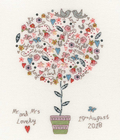 Love Vows - Counted Cross Stitch Kit by Bothy Threads