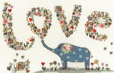 Love Elly - Counted Cross Stitch Kit by Bothy Threads