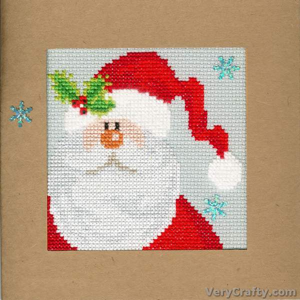 Snowy Santa Counted Cross Stitch Kit by Bothy Threads