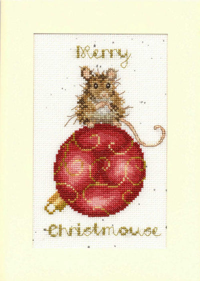 Bothy Threads Merry Christmouse Card Cross Stitch Kit