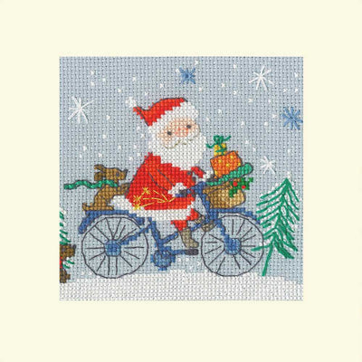 Bothy Threads Delivery By Bike Cross Stitch Card Kit