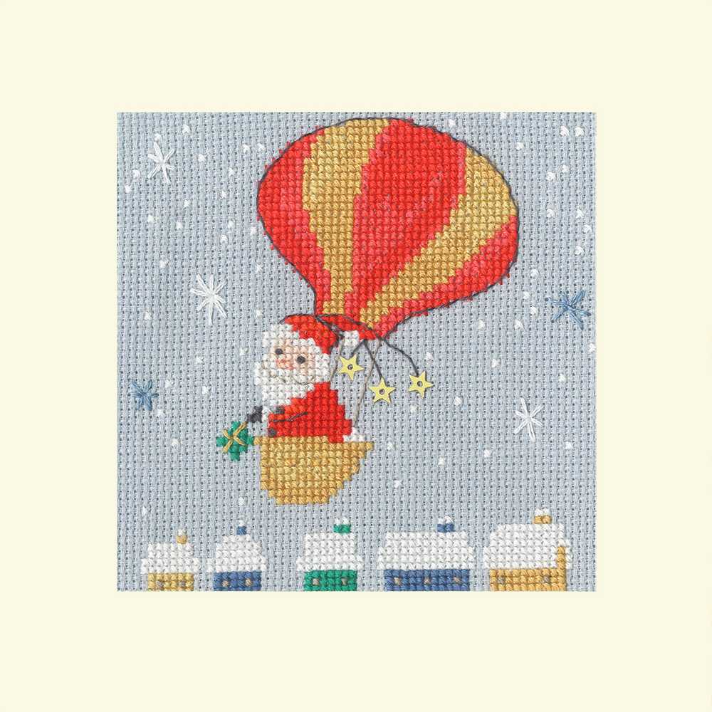 Bothy Threads Delivery By Balloon Cross Stitch Card Kit