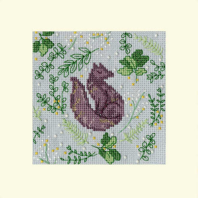 Bothy Threads Cross Stitch Christmas Card Kit Scandi Fox