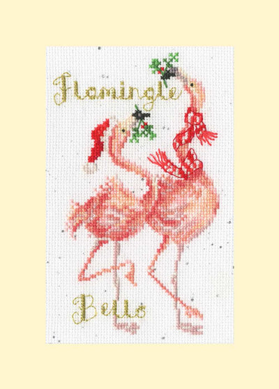 Flamingle Bells Cross Stitch Kit - Bothy Threads