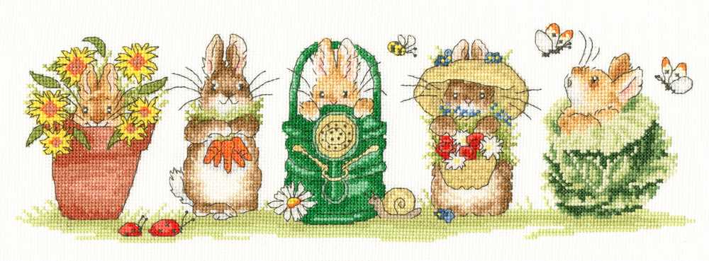 Bothy Threads Garden Helpers Cross Stitch Kit