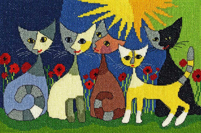 Five Cats Counted Cross Stitch by Bothy Threads