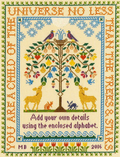Tree Of Life - Moira Blackburn Sampler Cross Stitch Kit from Bothy Threads
