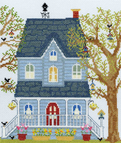 New England Homes - Spring- Cross Stitch Kit From Bothy Threads